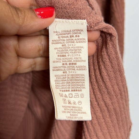 Free People Parisian Nights Bell Sleeve Top Rose Size Small - Picture 10 of 12